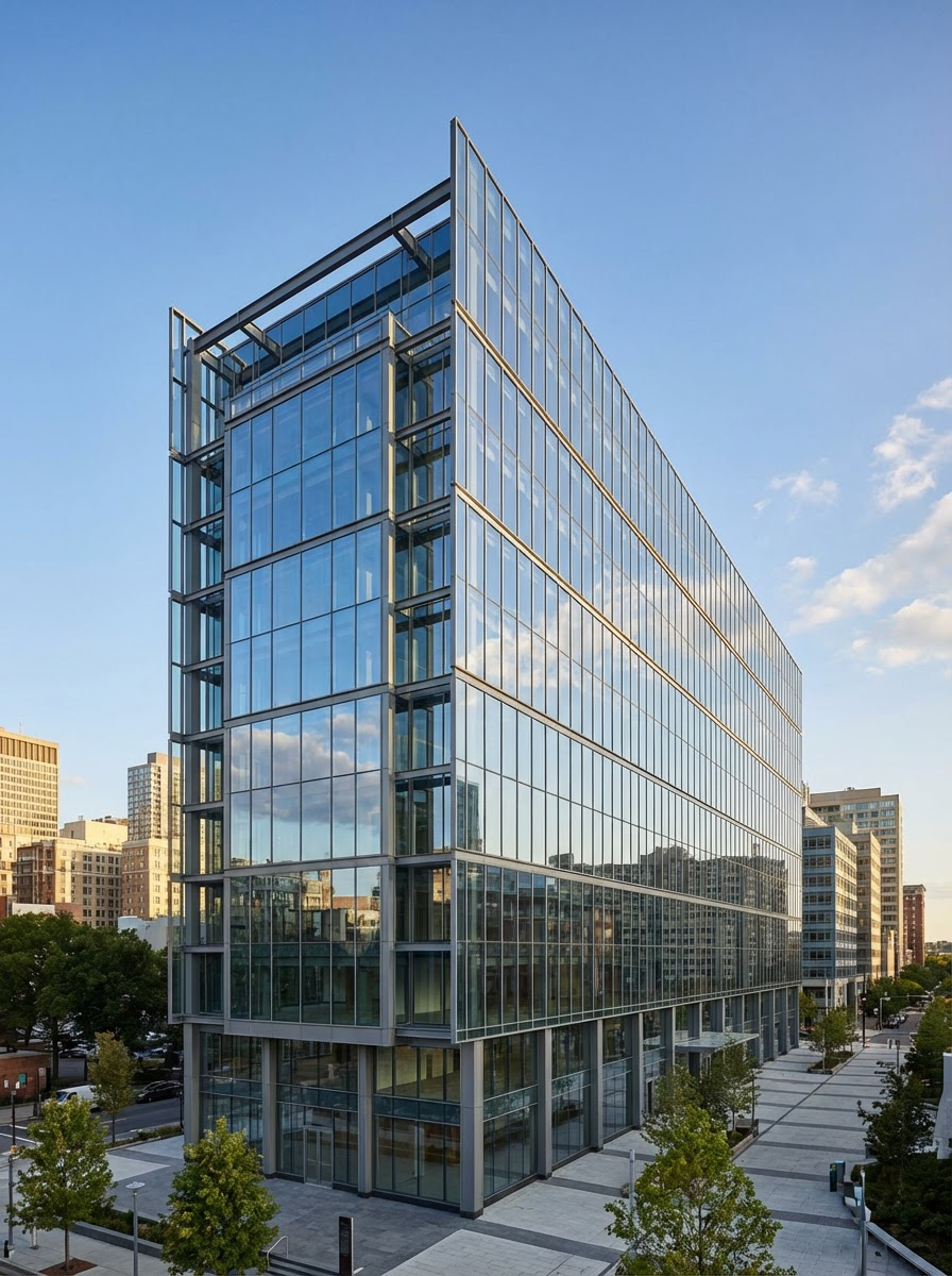 Modern aluminium facade